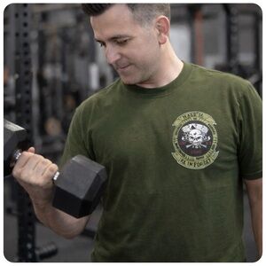 USMC MALS-16 OIF 8.2 UNIT T-SHIRT GREEN LARGE NEW MARINE AVIATION SWAG